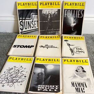 Playbills 28 Broadway shows 1980’s - 2000’s